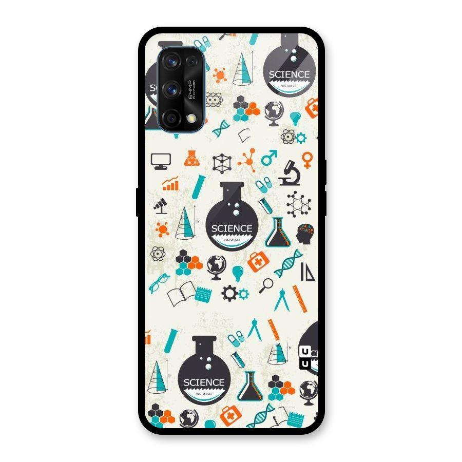 Science Side Glass Back Case for Realme 7 Pro