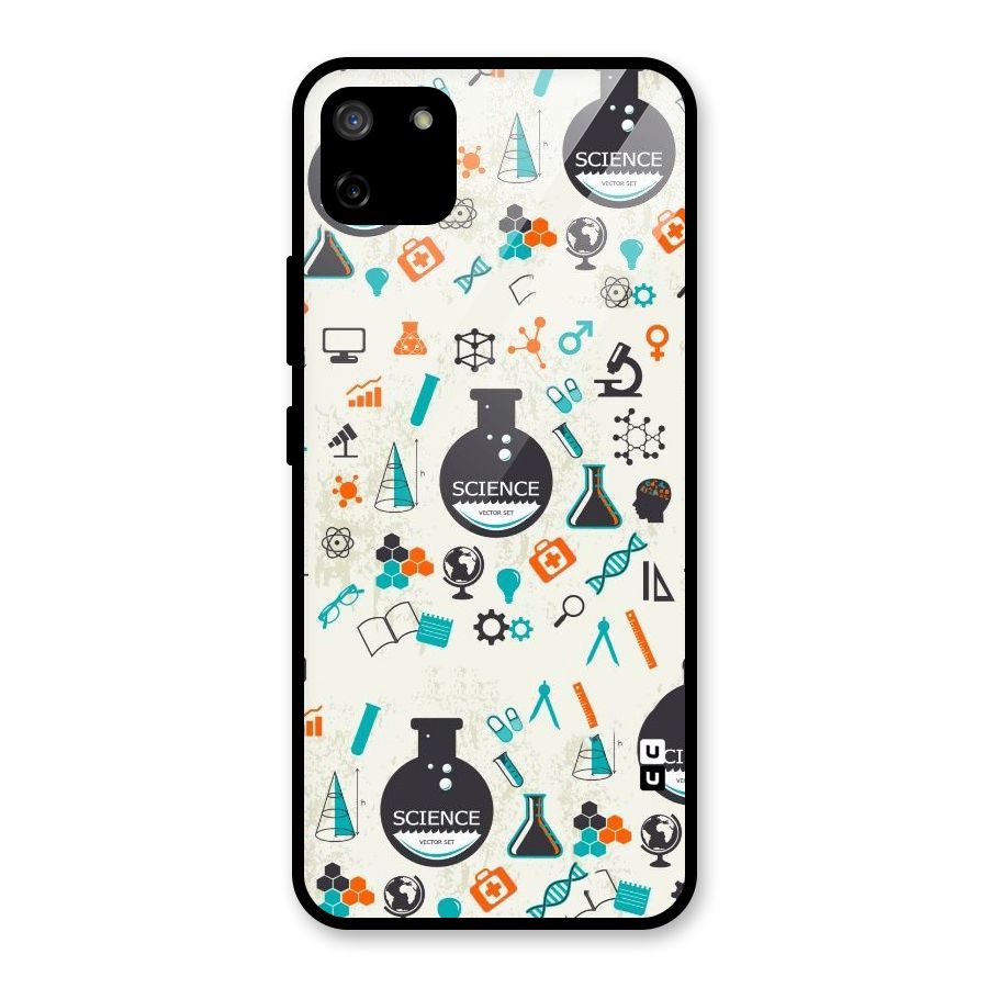 Science Side Glass Back Case for Realme C11
