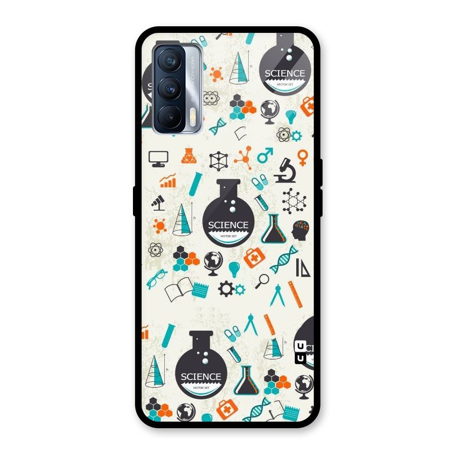 Science Side Glass Back Case for Realme X7