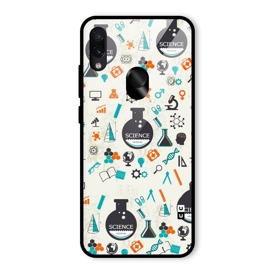 Science Side Glass Back Case for Redmi Note 7 Pro