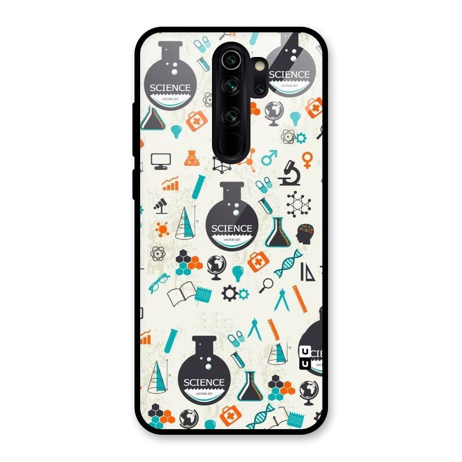 Science Side Glass Back Case for Redmi Note 8 Pro
