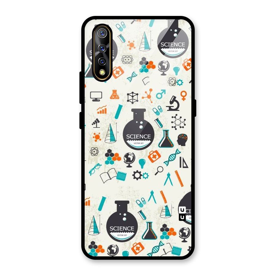 Science Side Glass Back Case for Vivo S1