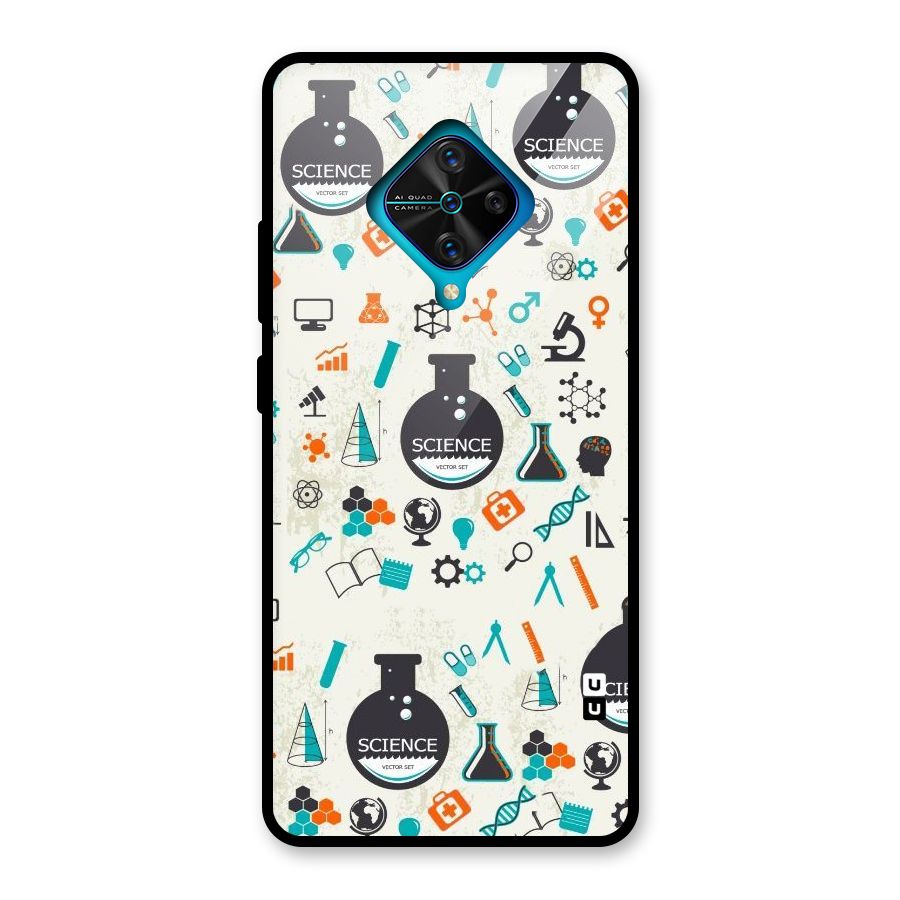 Science Side Glass Back Case for Vivo S1 Pro
