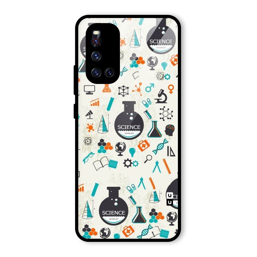 Science Side Glass Back Case for Vivo V19
