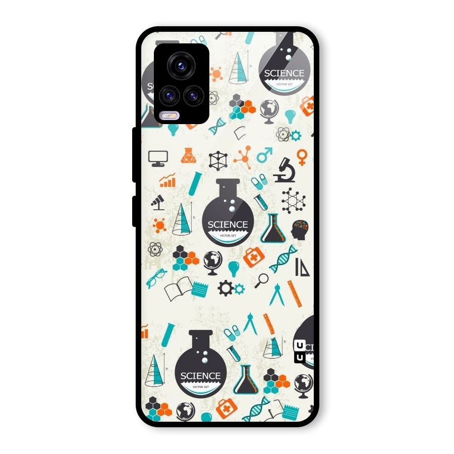 Science Side Glass Back Case for Vivo V20