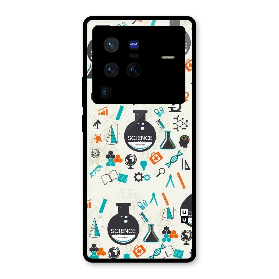 Science Side Glass Back Case for Vivo X80 Pro