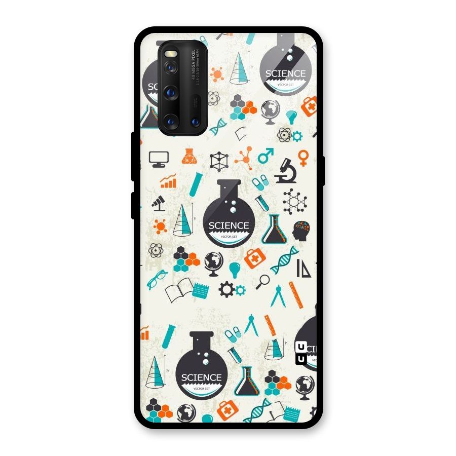 Science Side Glass Back Case for Vivo iQOO 3