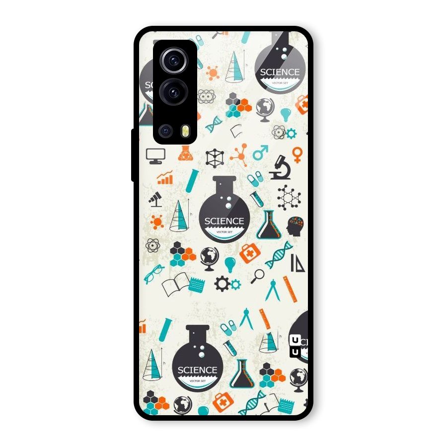 Science Side Glass Back Case for Vivo iQOO Z3