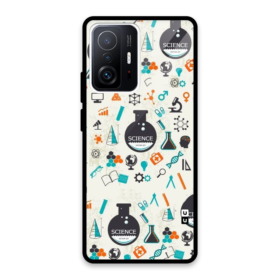 Science Side Glass Back Case for Xiaomi 11T Pro