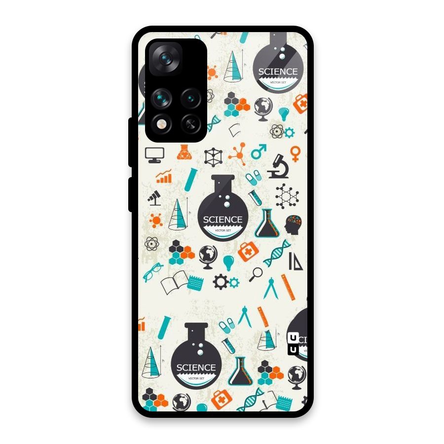Science Side Glass Back Case for Xiaomi 11i HyperCharge 5G