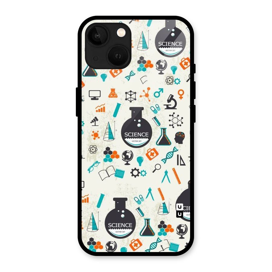 Science Side Glass Back Case for iPhone 13