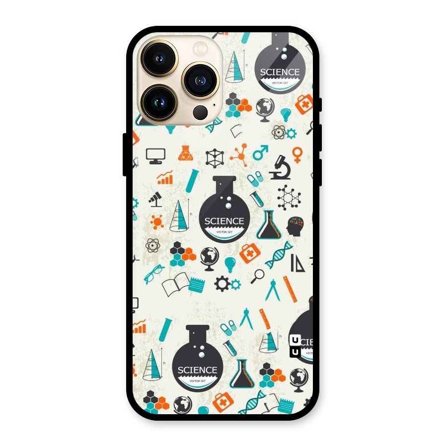 Science Side Glass Back Case for iPhone 13 Pro Max