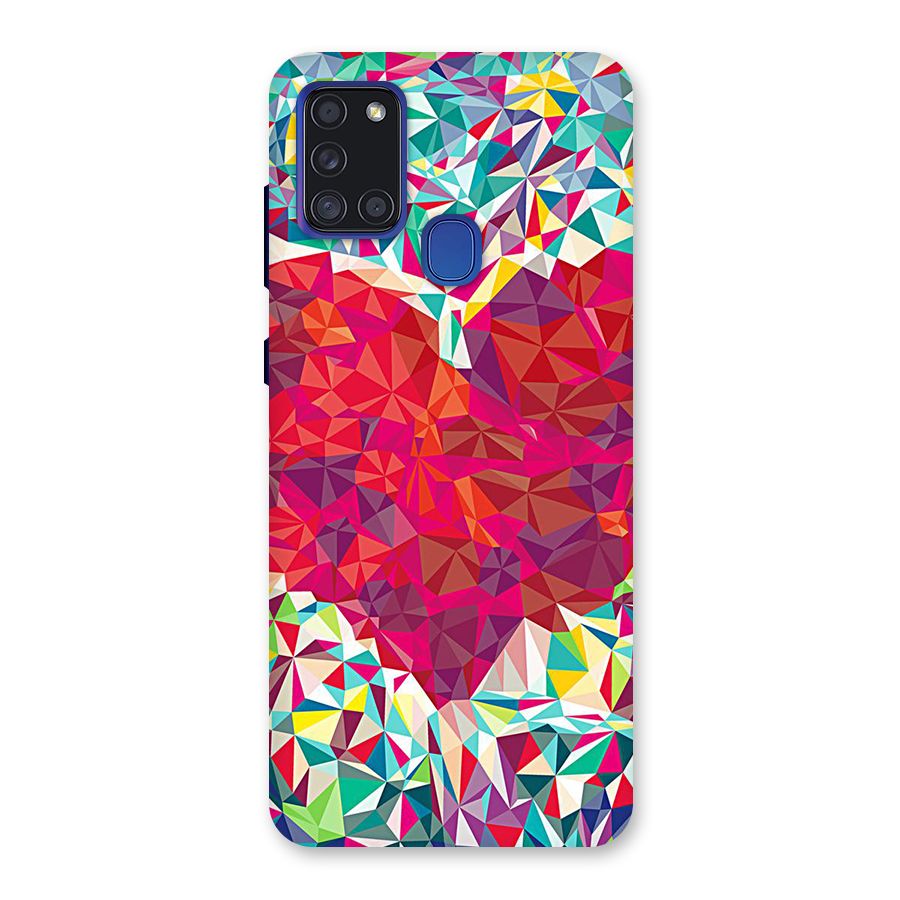 Scrumbled Heart Back Case for Galaxy A21s