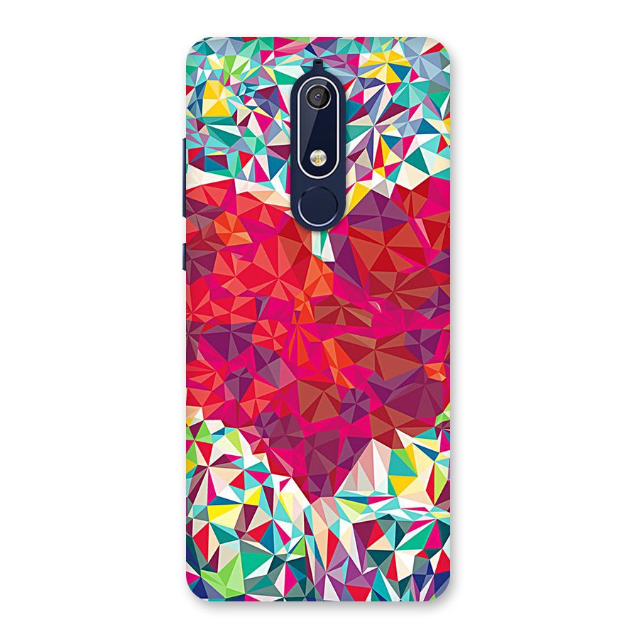 Scrumbled Heart Back Case for Nokia 5.1