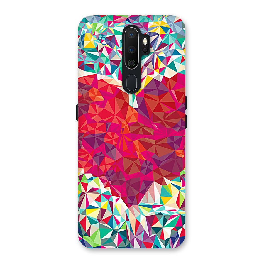 Scrumbled Heart Back Case for Oppo A5 (2020)