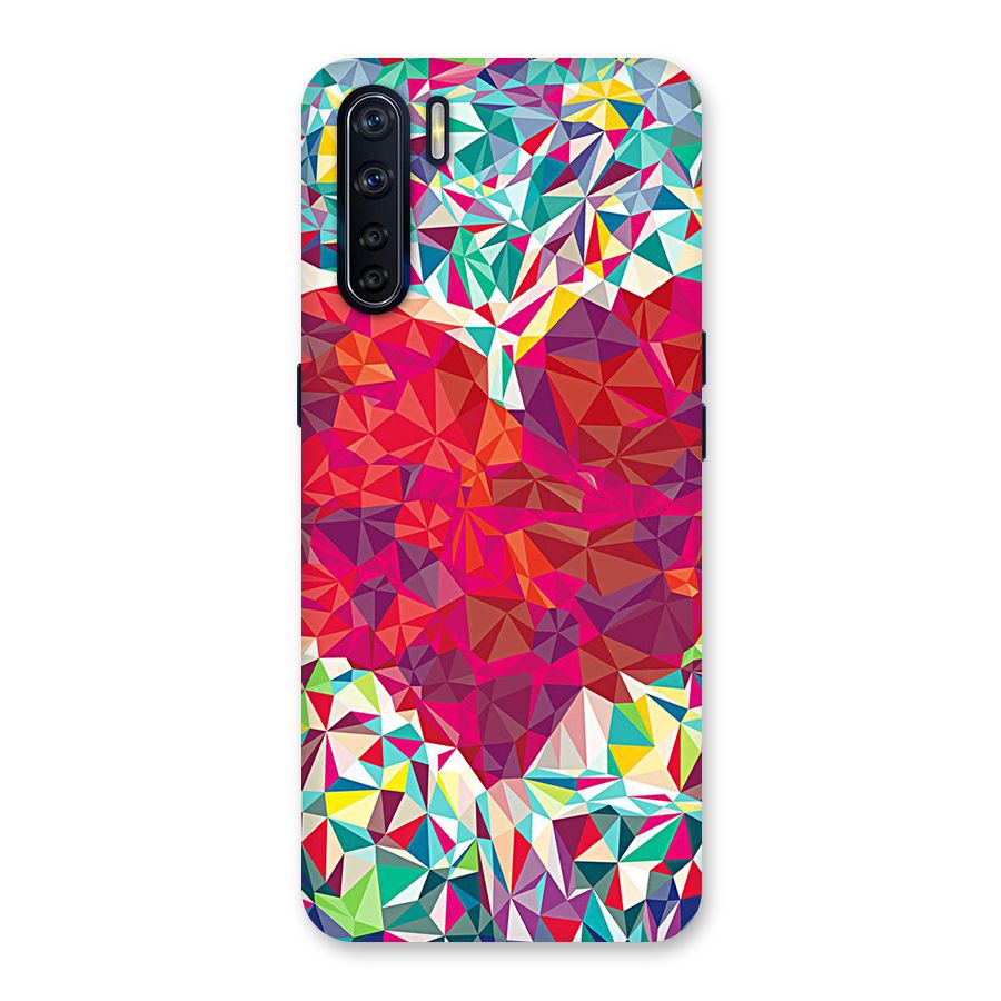 Scrumbled Heart Back Case for Oppo F15