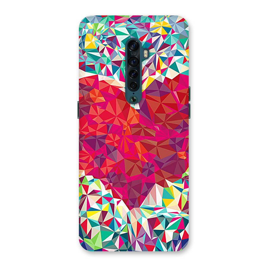 Scrumbled Heart Back Case for Oppo Reno2