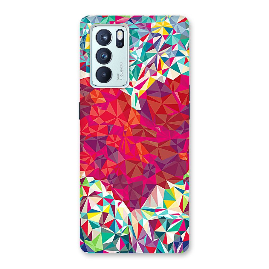 Scrumbled Heart Back Case for Oppo Reno6 Pro 5G