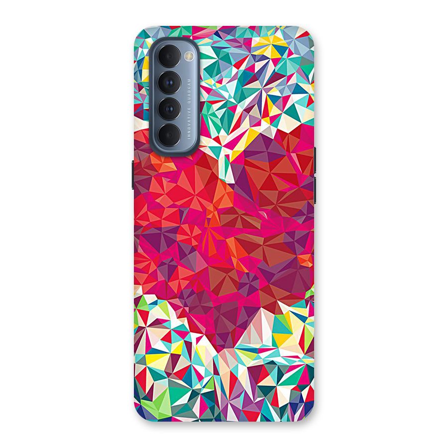 Scrumbled Heart Back Case for Reno4 Pro