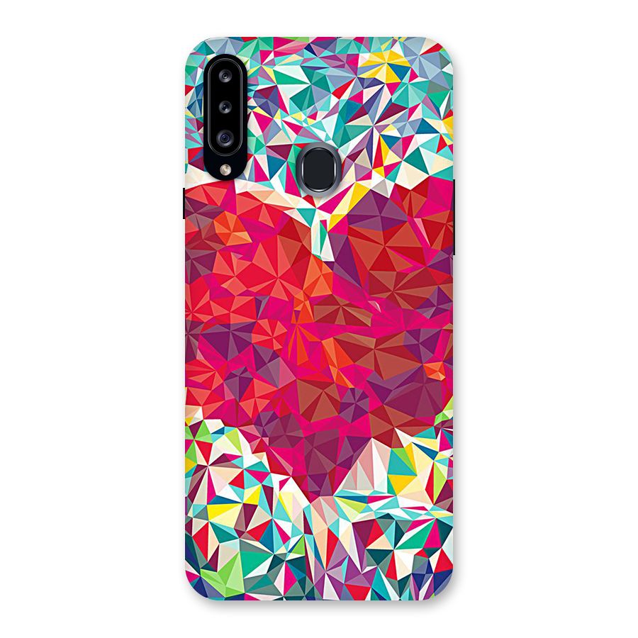 Scrumbled Heart Back Case for Samsung Galaxy A20s