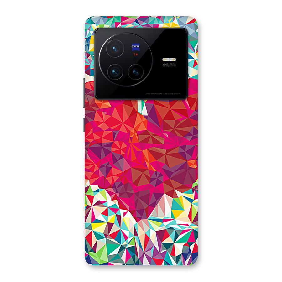 Scrumbled Heart Back Case for Vivo X80