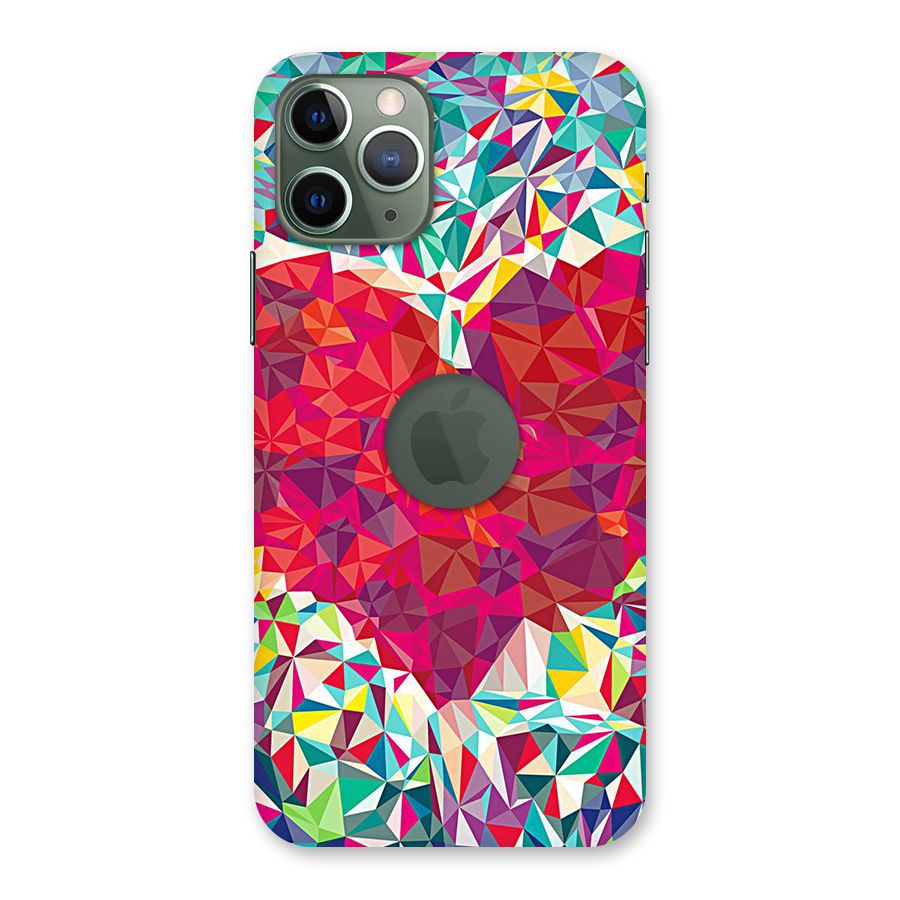 Scrumbled Heart Back Case for iPhone 11 Pro Logo  Cut