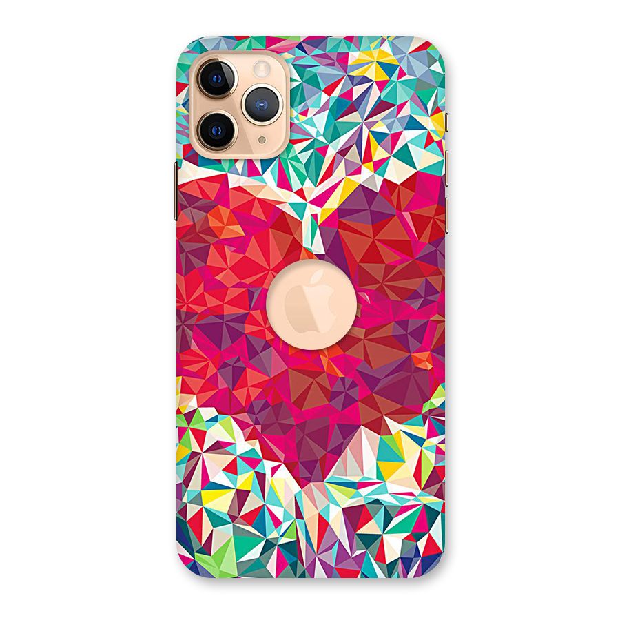 Scrumbled Heart Back Case for iPhone 11 Pro Max Logo Cut