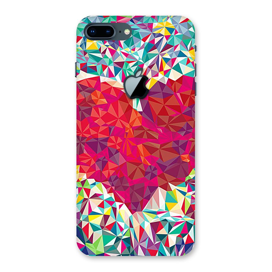 Scrumbled Heart Back Case for iPhone 7 Plus Apple Cut