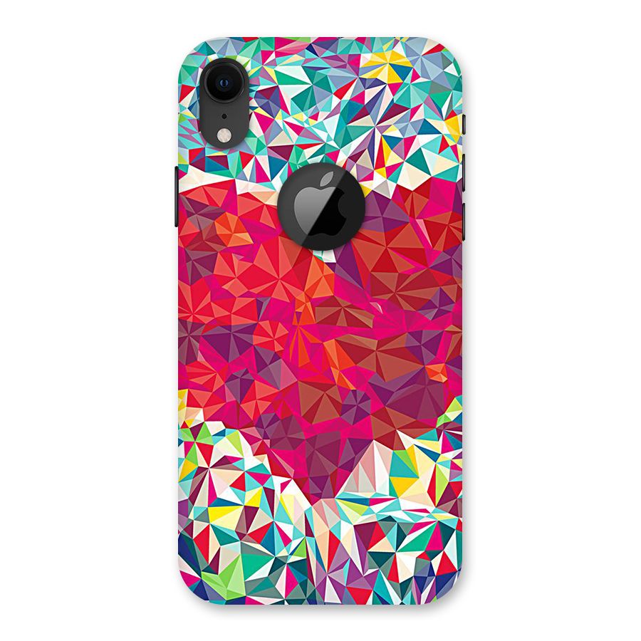 Scrumbled Heart Back Case for iPhone XR Logo Cut