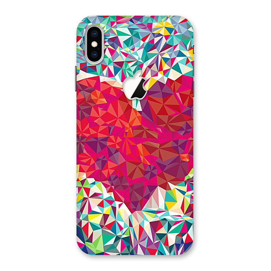 Scrumbled Heart Back Case for iPhone XS Max Apple Cut