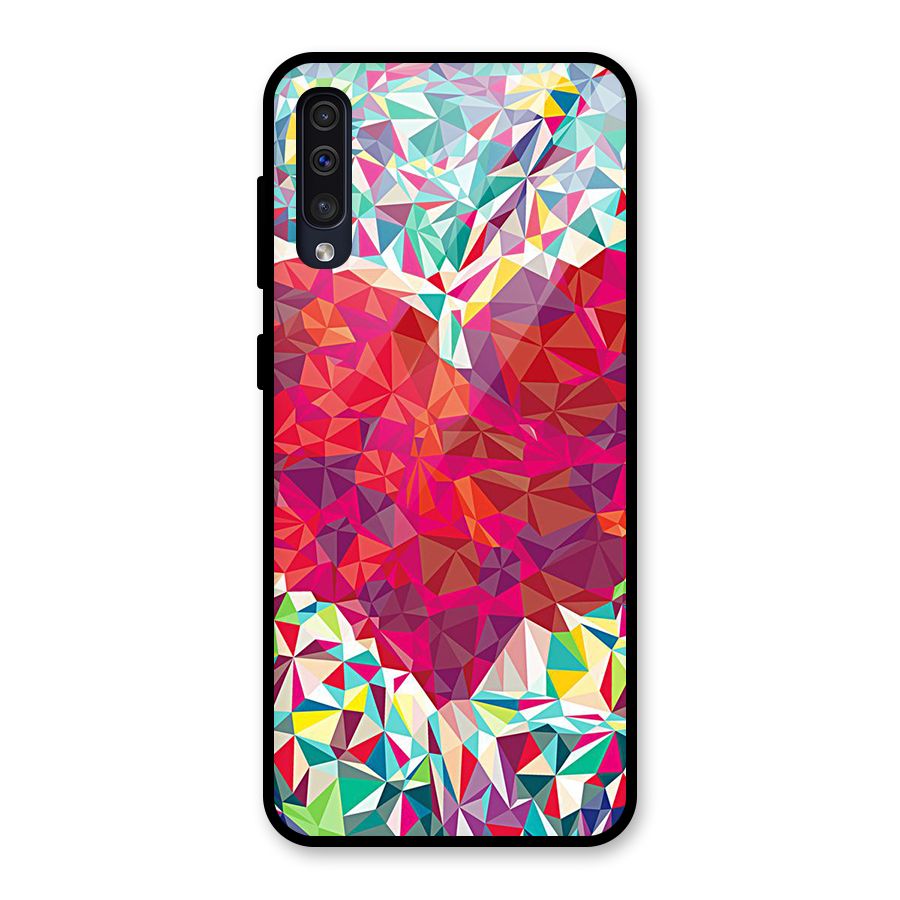 Scrumbled Heart Glass Back Case for Galaxy A30s