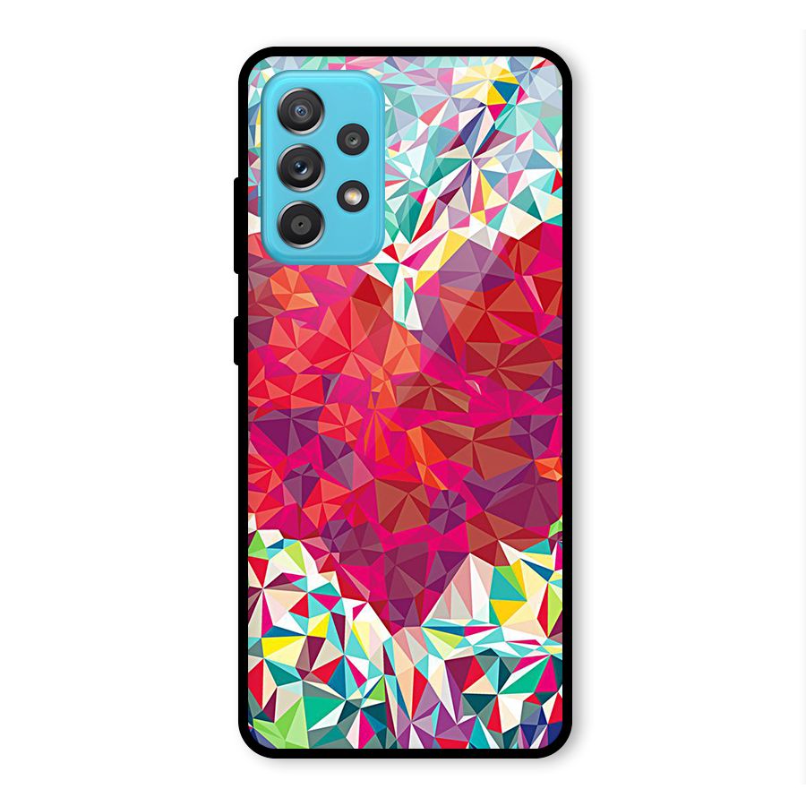 Scrumbled Heart Glass Back Case for Galaxy A52
