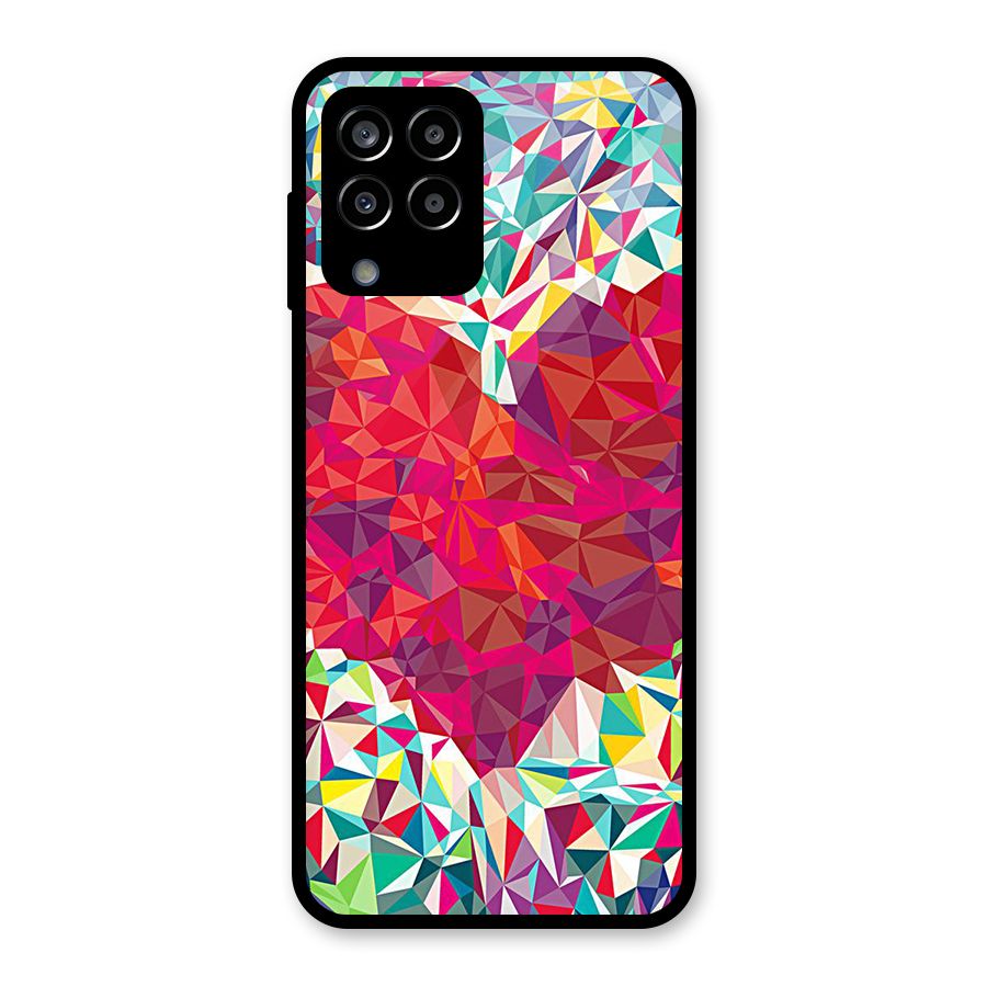 Scrumbled Heart Glass Back Case for Galaxy M33