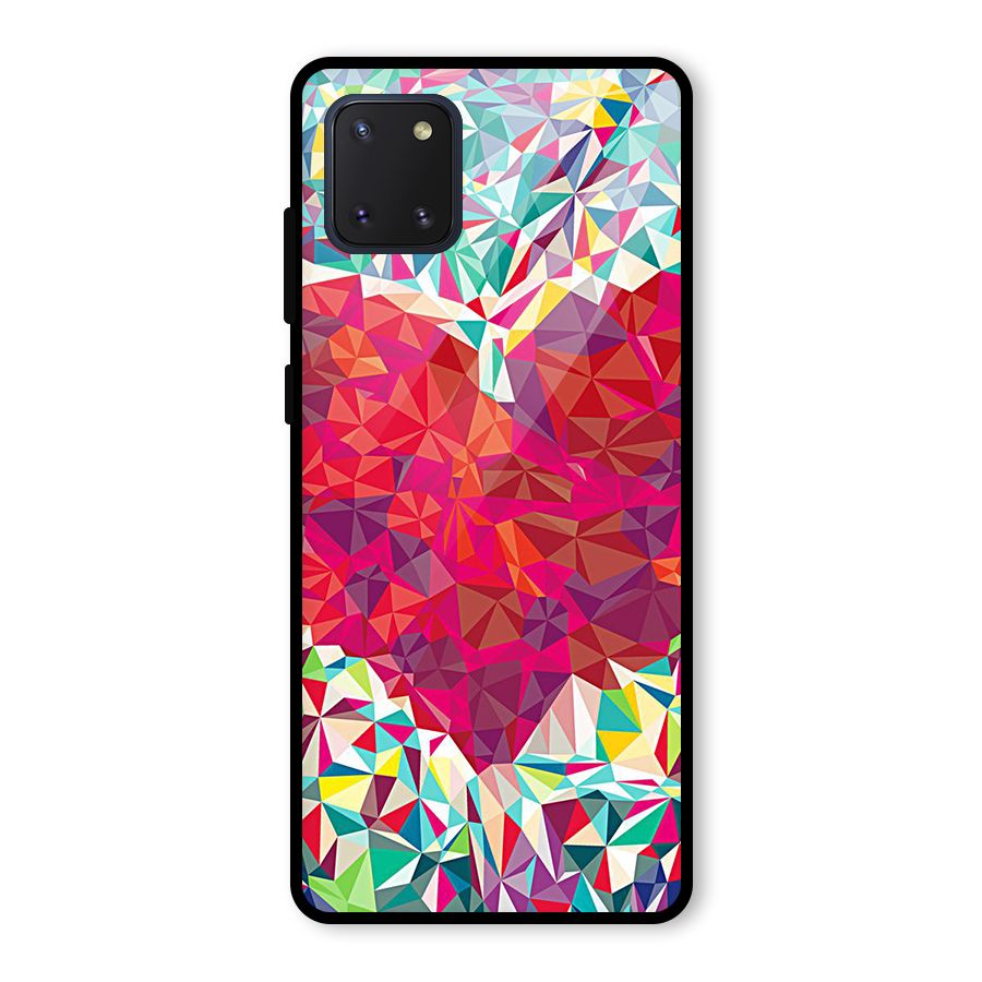Scrumbled Heart Glass Back Case for Galaxy Note 10 Lite