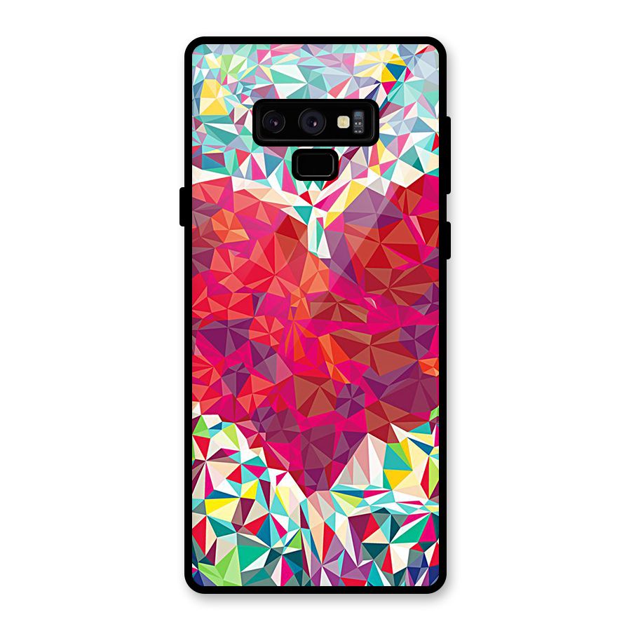 Scrumbled Heart Glass Back Case for Galaxy Note 9