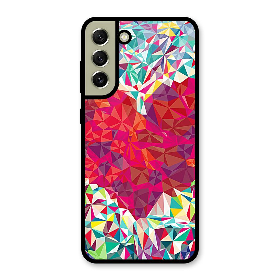 Scrumbled Heart Glass Back Case for Galaxy S21 FE 5G