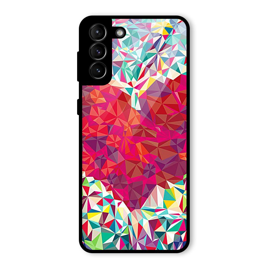 Scrumbled Heart Glass Back Case for Galaxy S21 Plus