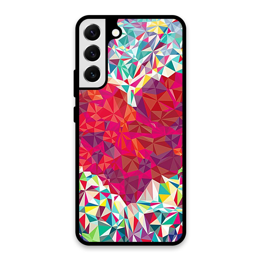 Scrumbled Heart Glass Back Case for Galaxy S22 Plus 5G