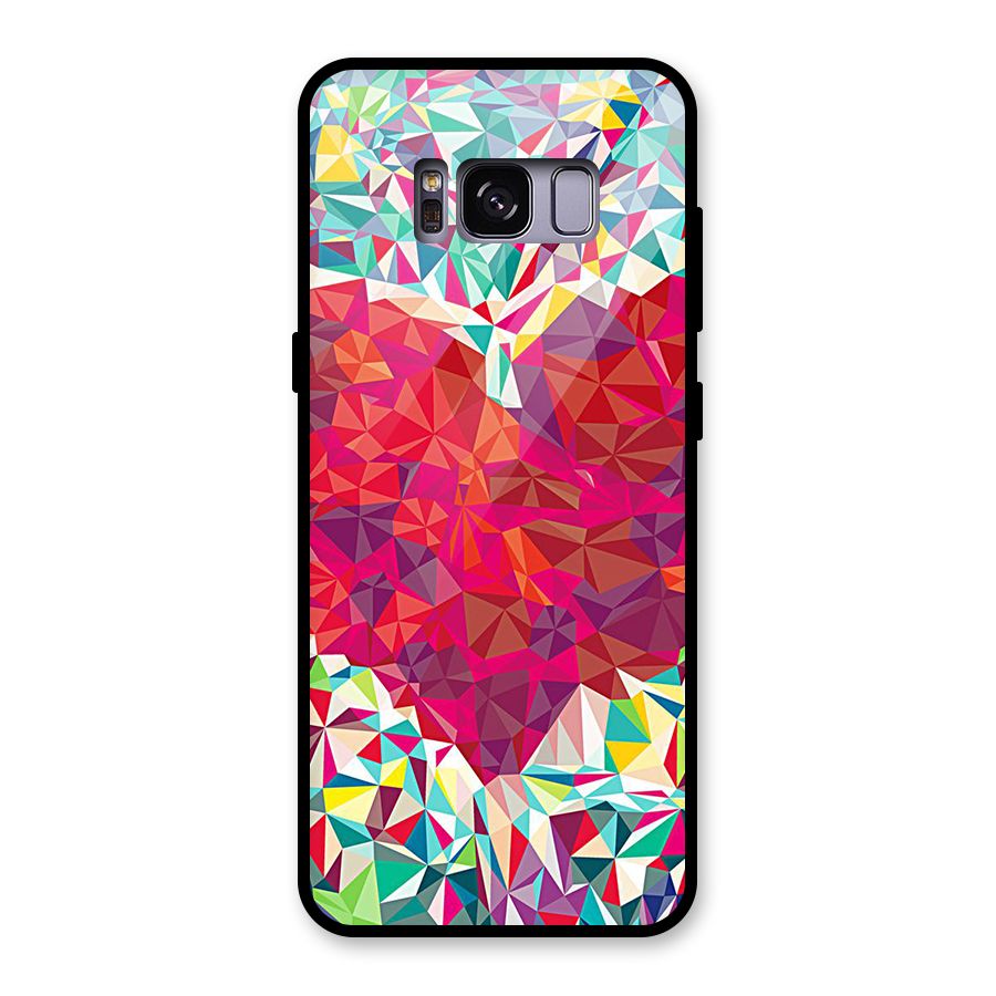 Scrumbled Heart Glass Back Case for Galaxy S8