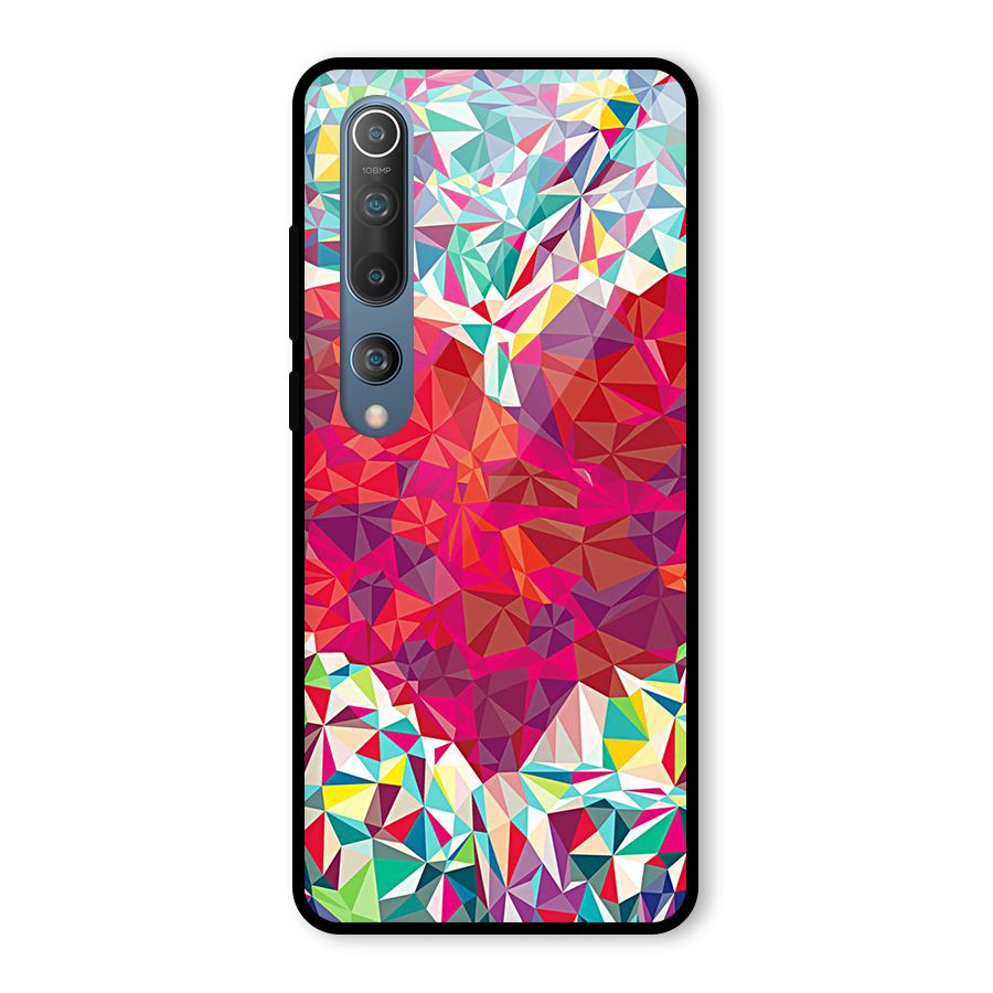 Scrumbled Heart Glass Back Case for Mi 10