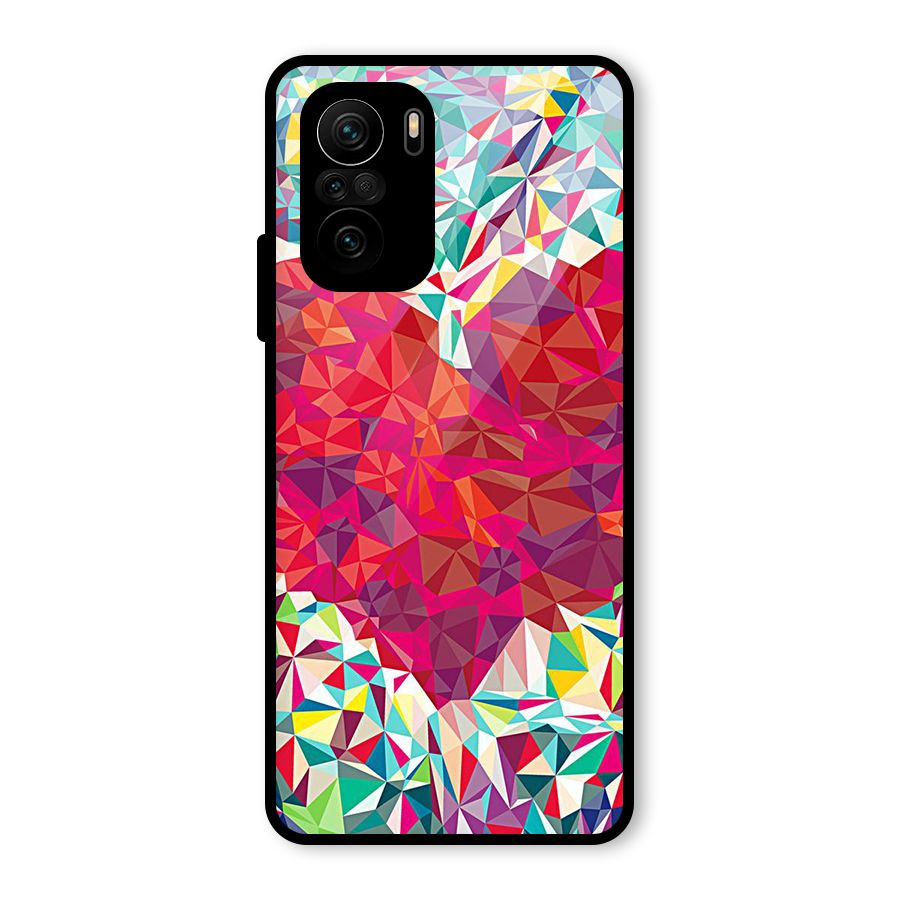 Scrumbled Heart Glass Back Case for Mi 11x