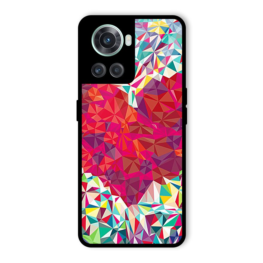 Scrumbled Heart Glass Back Case for OnePlus 10R