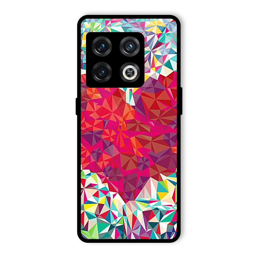 Scrumbled Heart Glass Back Case for OnePlus 10 Pro 5G