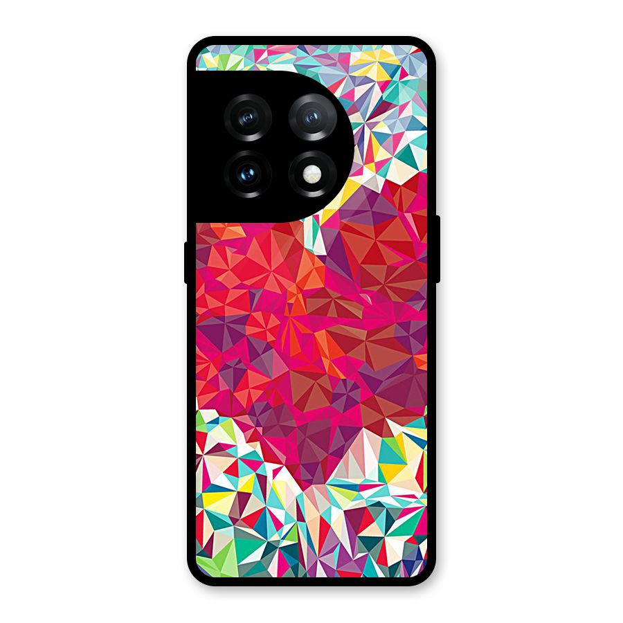Scrumbled Heart Glass Back Case for OnePlus 11