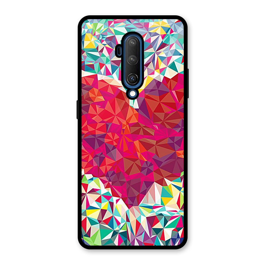 Scrumbled Heart Glass Back Case for OnePlus 7T Pro