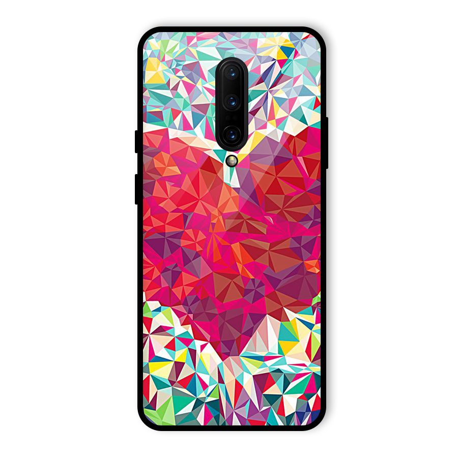 Scrumbled Heart Glass Back Case for OnePlus 7 Pro