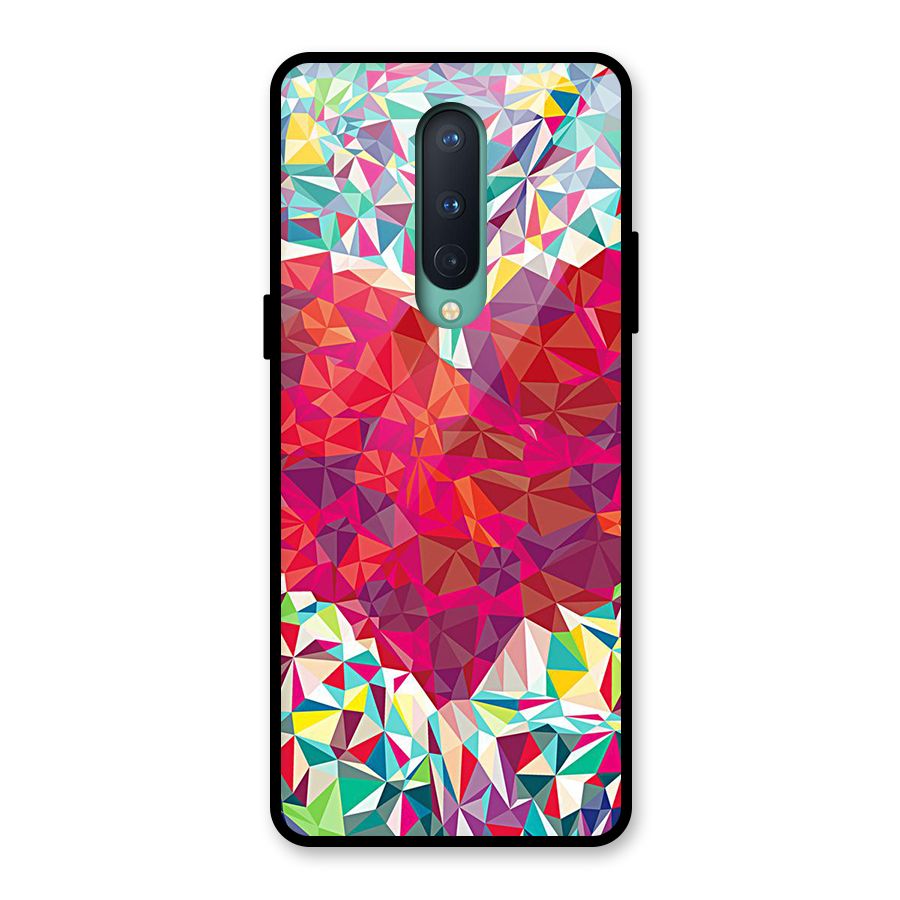 Scrumbled Heart Glass Back Case for OnePlus 8