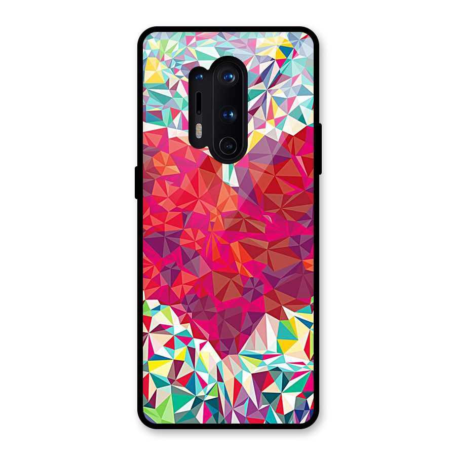 Scrumbled Heart Glass Back Case for OnePlus 8 Pro