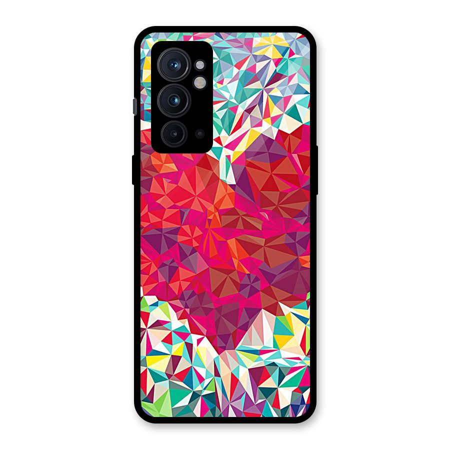 Scrumbled Heart Glass Back Case for OnePlus 9RT 5G