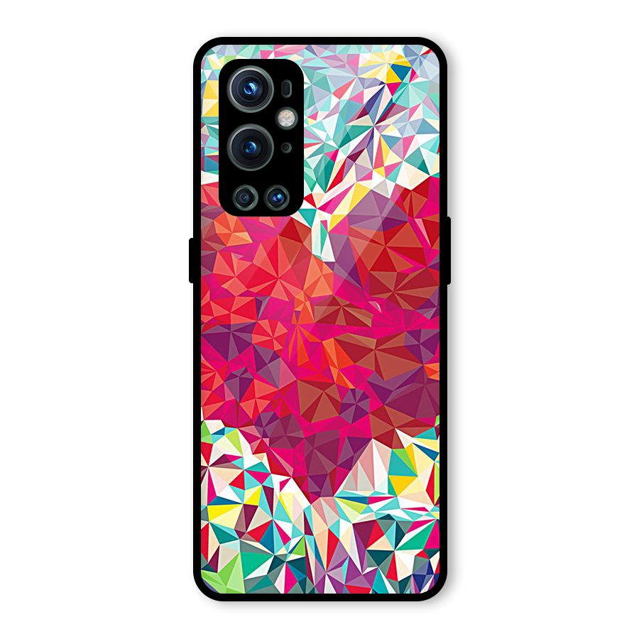 Scrumbled Heart Glass Back Case for OnePlus 9 Pro
